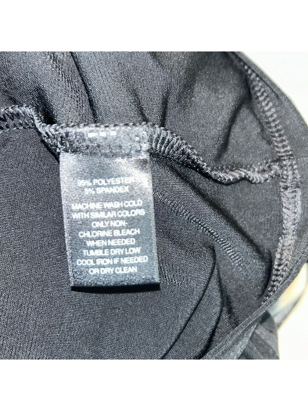White House Black Market: Black, Tie Halter Top, Size Small - Picture 7 of 7